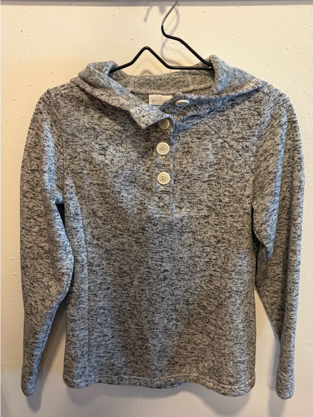 Columbia Button-Neck Hooded Pullover